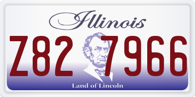 IL license plate Z827966