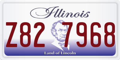 IL license plate Z827968