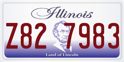 IL license plate Z827983