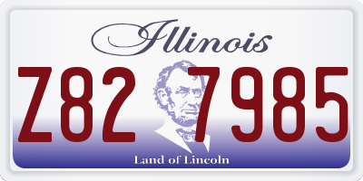 IL license plate Z827985