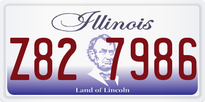 IL license plate Z827986