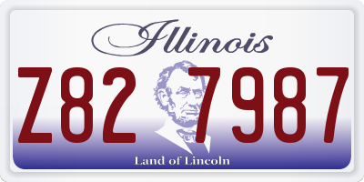 IL license plate Z827987