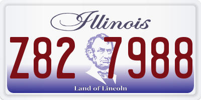 IL license plate Z827988
