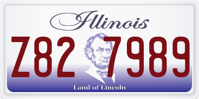 IL license plate Z827989