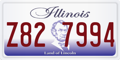 IL license plate Z827994