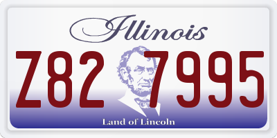 IL license plate Z827995