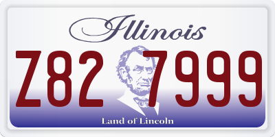 IL license plate Z827999