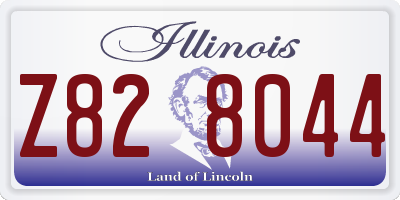 IL license plate Z828044