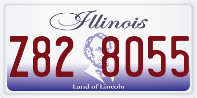 IL license plate Z828055