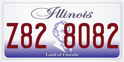IL license plate Z828082