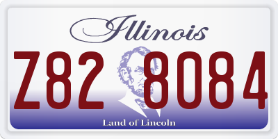 IL license plate Z828084