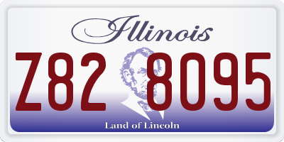 IL license plate Z828095