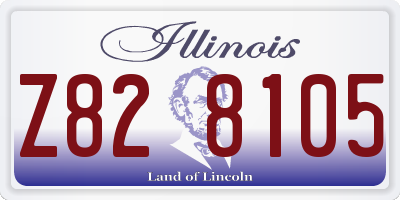 IL license plate Z828105