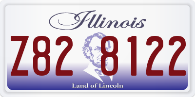 IL license plate Z828122