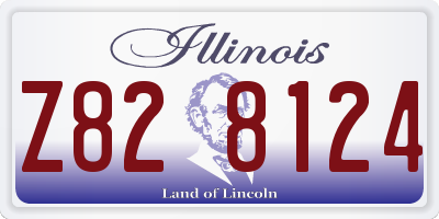 IL license plate Z828124