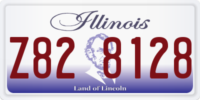 IL license plate Z828128