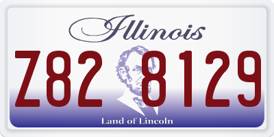 IL license plate Z828129