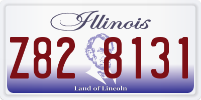 IL license plate Z828131