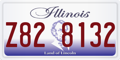 IL license plate Z828132