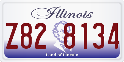 IL license plate Z828134