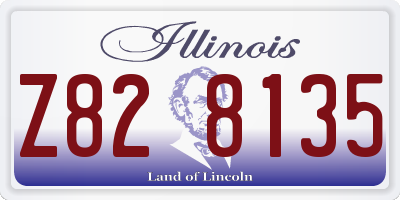 IL license plate Z828135
