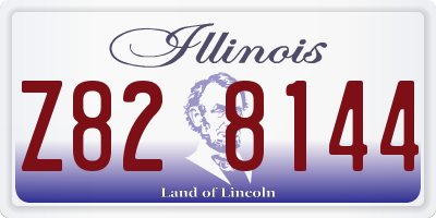 IL license plate Z828144