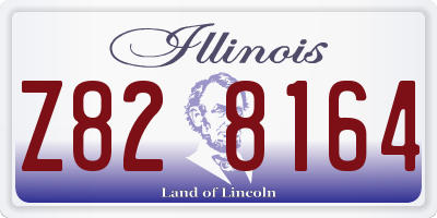 IL license plate Z828164