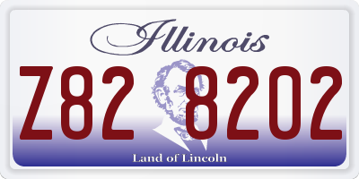 IL license plate Z828202