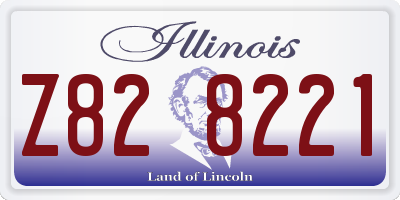 IL license plate Z828221