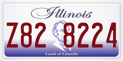 IL license plate Z828224