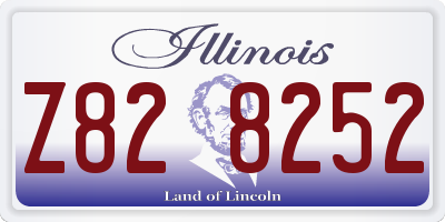 IL license plate Z828252