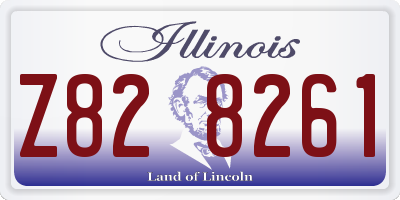 IL license plate Z828261