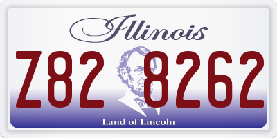 IL license plate Z828262
