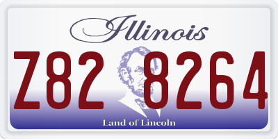IL license plate Z828264