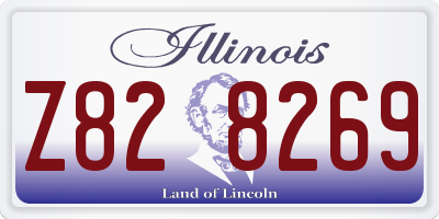 IL license plate Z828269