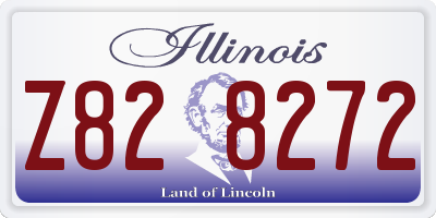 IL license plate Z828272