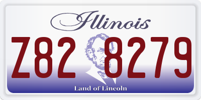 IL license plate Z828279
