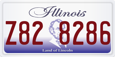 IL license plate Z828286