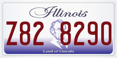 IL license plate Z828290