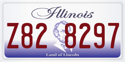 IL license plate Z828297