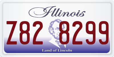 IL license plate Z828299