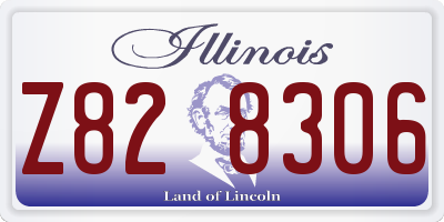 IL license plate Z828306