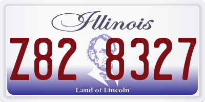 IL license plate Z828327