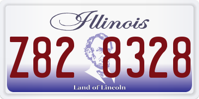 IL license plate Z828328
