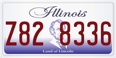 IL license plate Z828336
