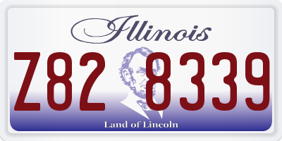 IL license plate Z828339
