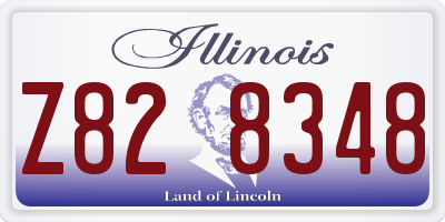 IL license plate Z828348