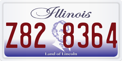 IL license plate Z828364