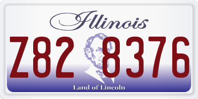 IL license plate Z828376
