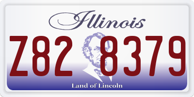 IL license plate Z828379